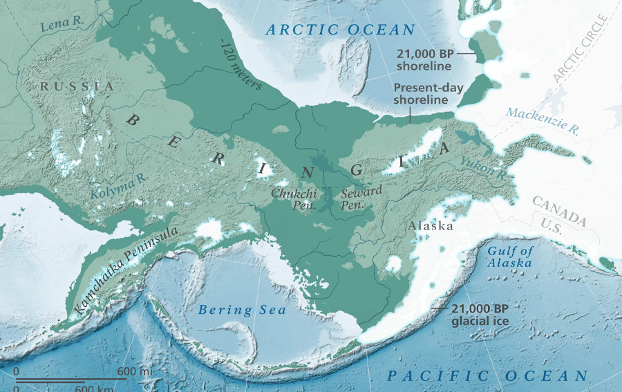Bering Land Bridge Came Late to Ice Age